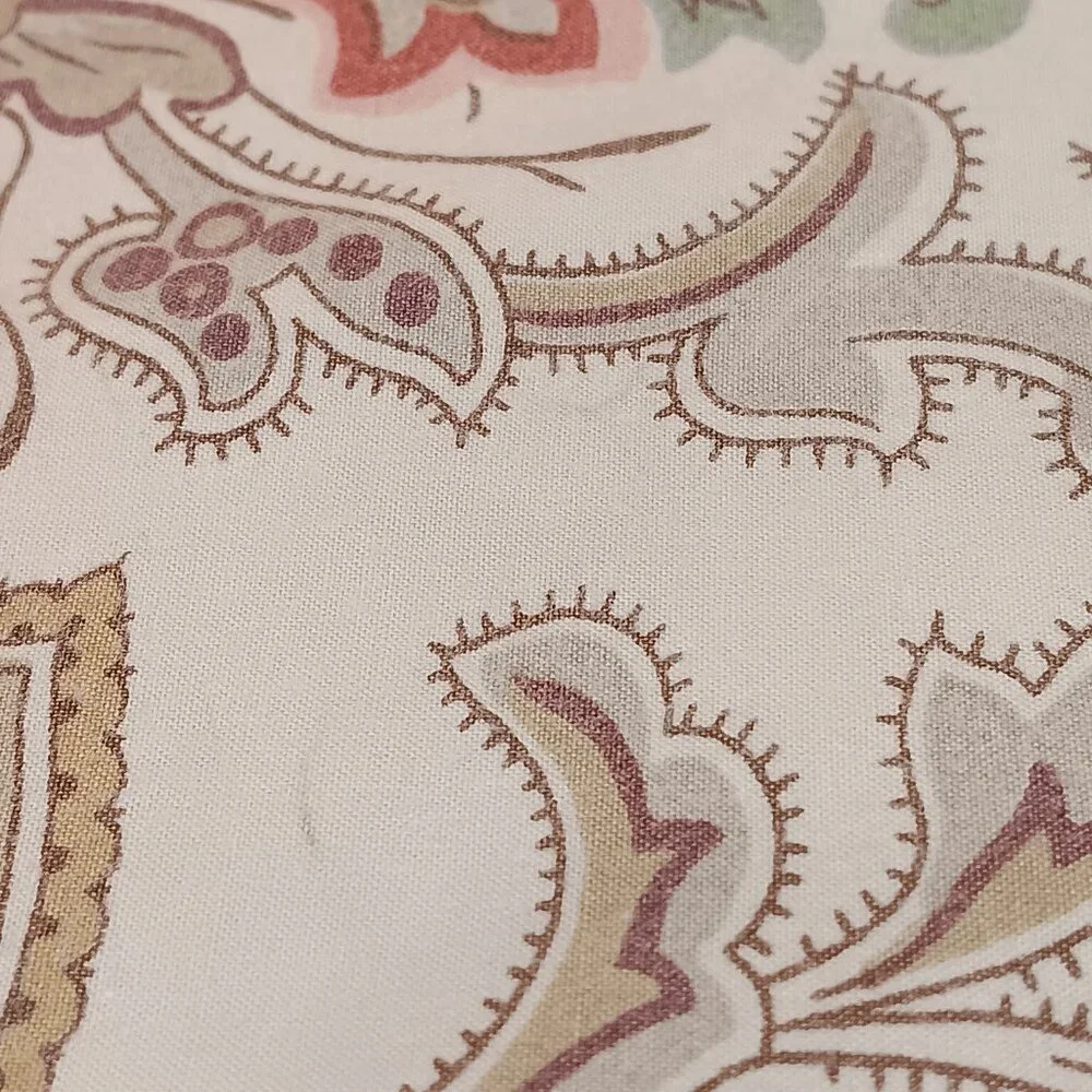 Pottery Barn 'Charlie Paisley' flange border pair of pillowcases Standard size